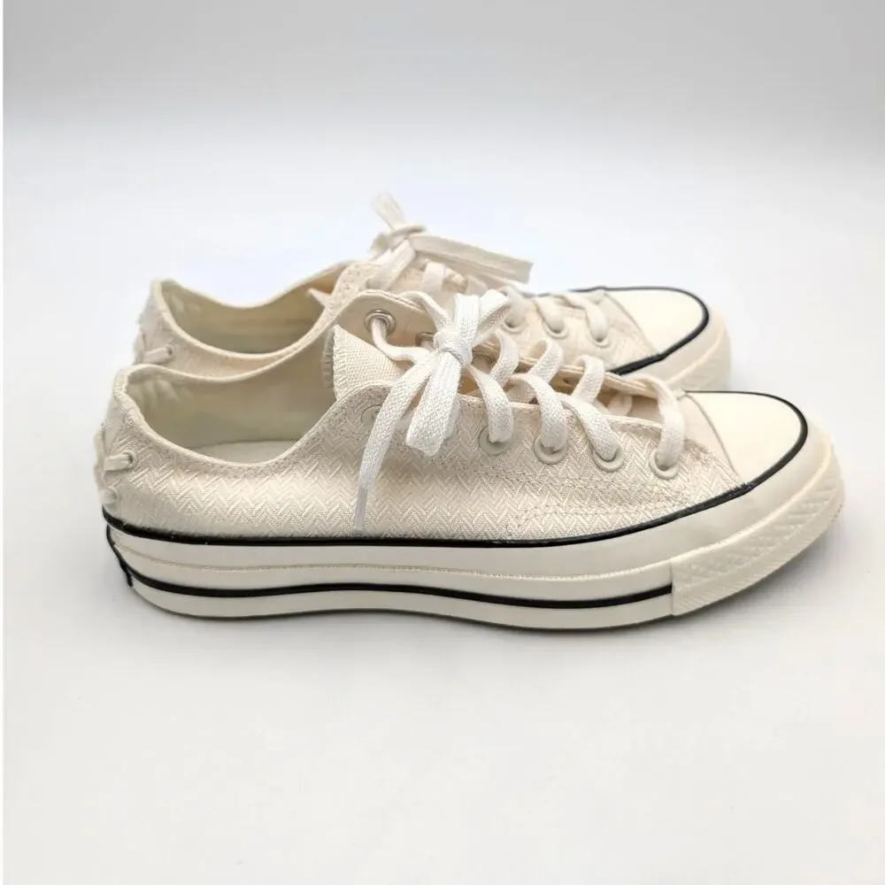 Converse Chuck 70 Lace-Up Sneaker Shoes Unisex Off White Size US W8/M6 EU39 - Picture 3 of 11